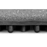 Superior Manufacturing 856S0033BL Superior Manufacturing Notrax 3\' X 3\' Black Nitrile Rubber NIRU CUSHION EASE Wet/Dry Anti-Fati